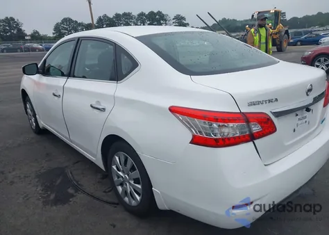 2014 Nissan Sentra Fe+ S/Fe+ Sv/S/Sl/Sr/Sv z USA, uszkodzony, nr VIN 3N1AB7AP5EL633447